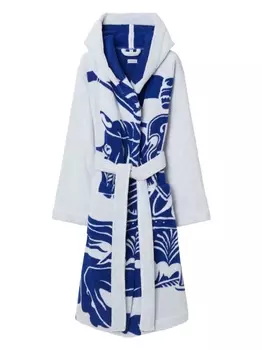 Burberry халат EKD с капюшоном, белый