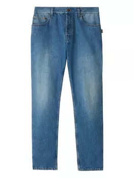 Burberry хлопковые джинсы, синий