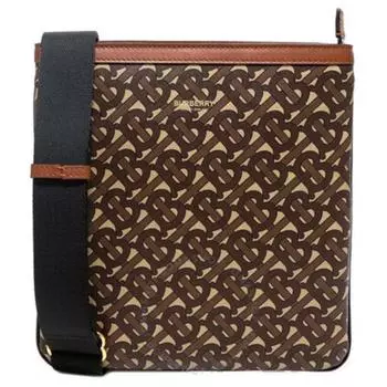 Burberry Холщовая сумка через плечо, мужская, желто-коричневая