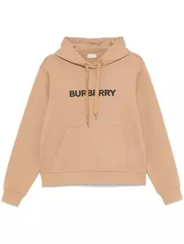 Burberry худи с логотипом, коричневый