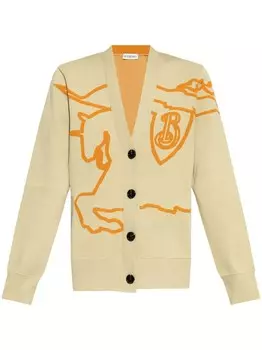 Burberry кардиган EKD из хлопковой смеси, нейтральный цвет