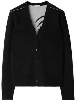 Burberry кардиган Mirrored Horse, черный