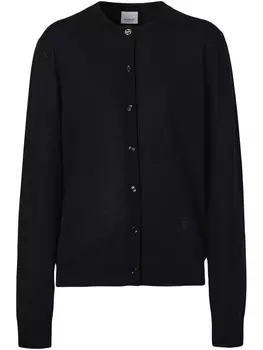 Burberry кардиган с монограммой, черный