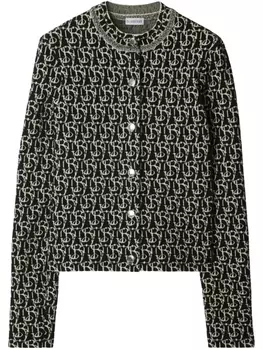 Burberry кардиган с подвеской B, черный