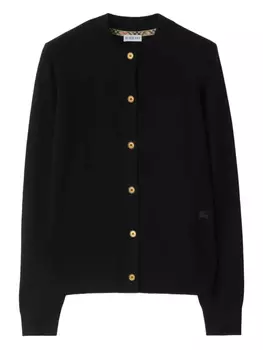 Burberry кардиган с вышивкой EKD, черный