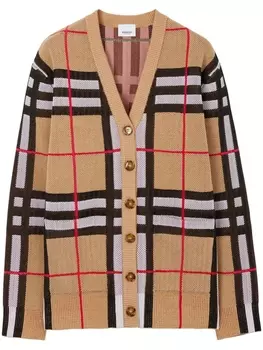 Burberry кардиган в клетку Vintage Check, нейтральный цвет