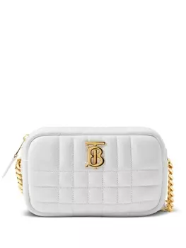 Burberry каркасная мини-сумка Lola, белый