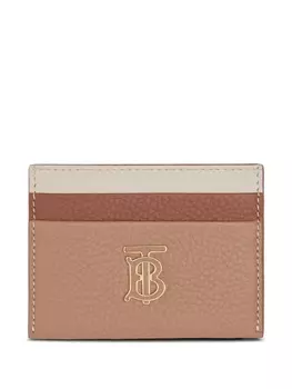 Burberry картхолдер с монограммой TB, коричневый