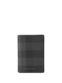 Burberry картхолдер в клетку, черный