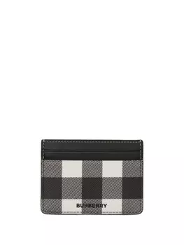 Burberry картхолдер в клетку Exaggerated Check, черный