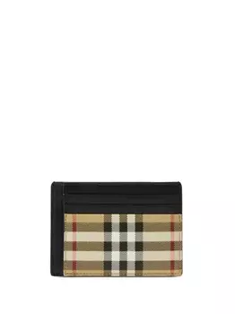 Burberry картхолдер в клетку, нейтральный цвет