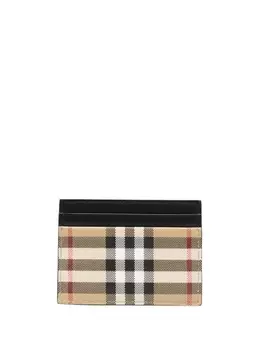 Burberry картхолдер в клетку, нейтральный цвет