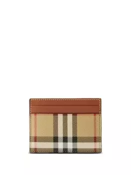 Burberry картхолдер в клетку, нейтральный цвет