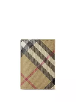 Burberry картхолдер в клетку, нейтральный цвет