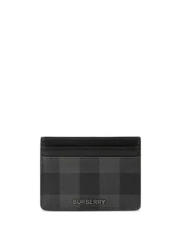 Burberry картхолдер в клетку, серый