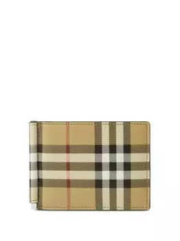 Burberry картхолдер в клетку Vintage Check, нейтральный цвет