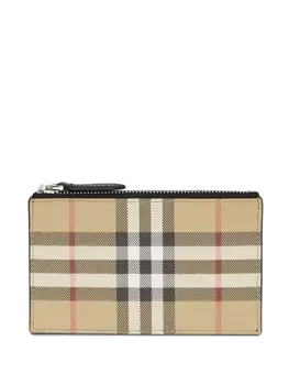 Burberry картхолдер в клетку Vintage Check, нейтральный цвет