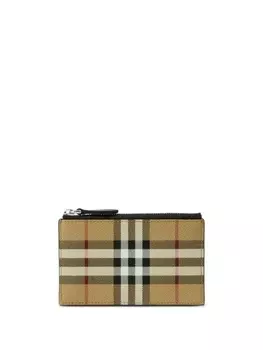 Burberry картхолдер в клетку Vintage Check, нейтральный цвет