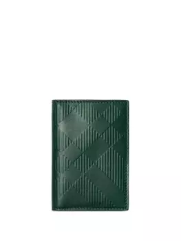 Burberry картхолдер в клетку, зеленый