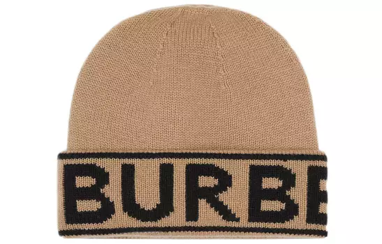 Burberry Кашемировая шапка-бини унисекс бежевого цвета