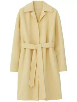 Burberry кашемировое пальто с поясом, нейтральный цвет