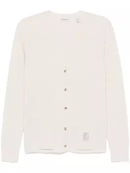 Burberry кашемировый кардиган B-Shield, белый