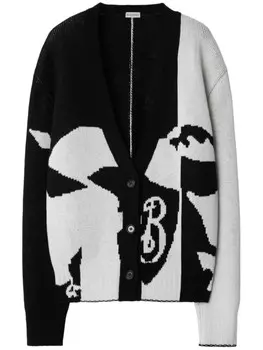 Burberry кашемировый кардиган EKD, черный