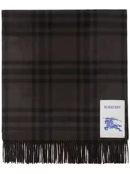 Burberry кашемировый шарф EKD в клетку, коричневый