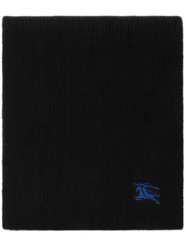 Burberry кашемировый шарф с логотипом EKD, черный