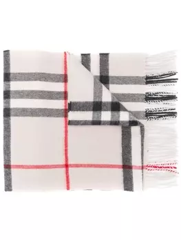 Burberry кашемировый шарф в клетку Classic Check, нейтральный цвет