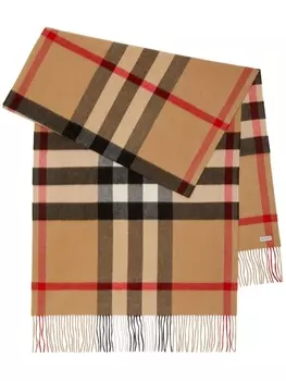 Burberry кашемировый шарф в клетку House Check, нейтральный цвет