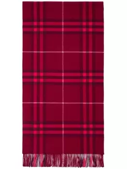 Burberry кашемировый шарф в клетку, красный