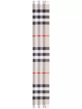 Burberry кашемировый шарф в клетку, серый