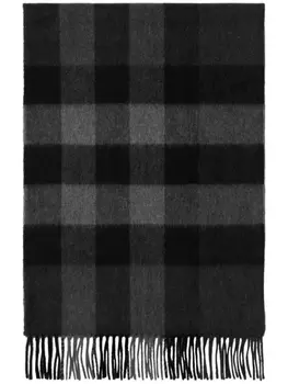 Burberry кашемировый шарф в клетку, серый