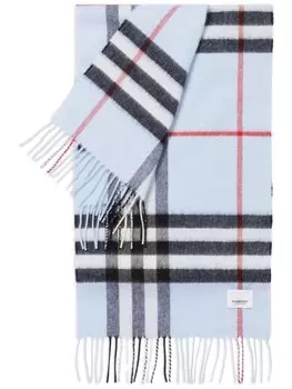 Burberry кашемировый шарф в клетку, синий