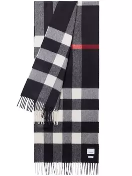 Burberry кашемировый шарф в клетку, синий