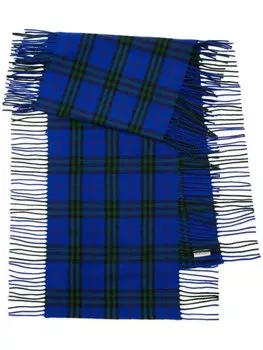 Burberry кашемировый шарф в клетку, синий