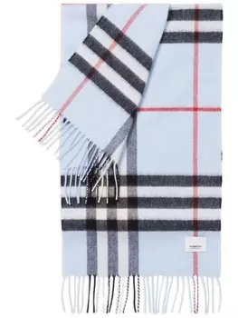 Burberry кашемировый шарф в клетку, синий