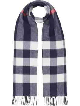 Burberry кашемировый шарф в клетку, синий