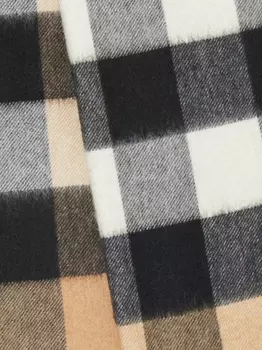Burberry кашемировый шарф в клетку Vintage Check, коричневый