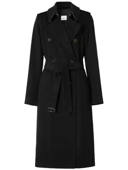 Burberry кашемировый тренч Kensington, черный