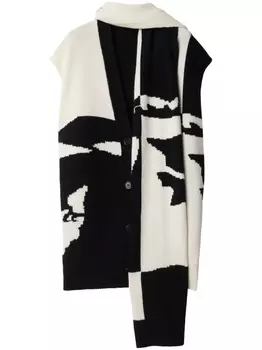 Burberry кейп Equestrian Knight, черный