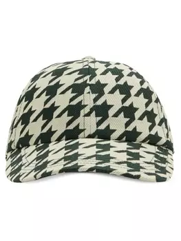 Burberry кепка с узором Houndstooth, белый
