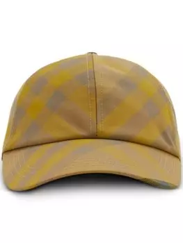 Burberry кепка в клетку, желтый