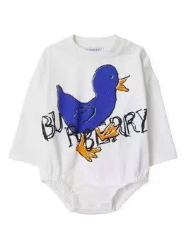 Burberry Kids боди Duck, белый