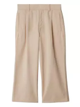 Burberry Kids брюки из хлопковой смеси, нейтральный цвет