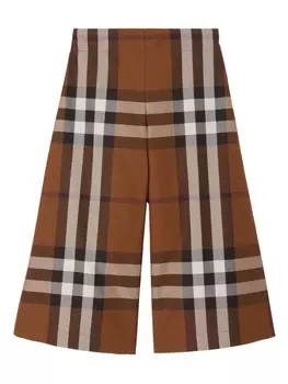 Burberry Kids брюки в клетку Vintage Check, коричневый