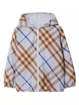 Burberry Kids двусторонний пуховик, синий