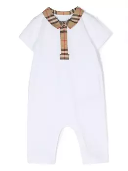 Burberry Kids джемпер в клетку Vintage Check, белый