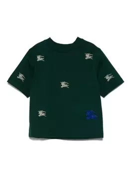 Burberry Kids футболка хлопковая EKD, зеленый